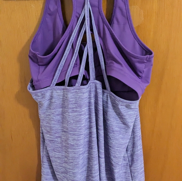 Hyba tank sport top built in bra purple - Picture 4 of 4